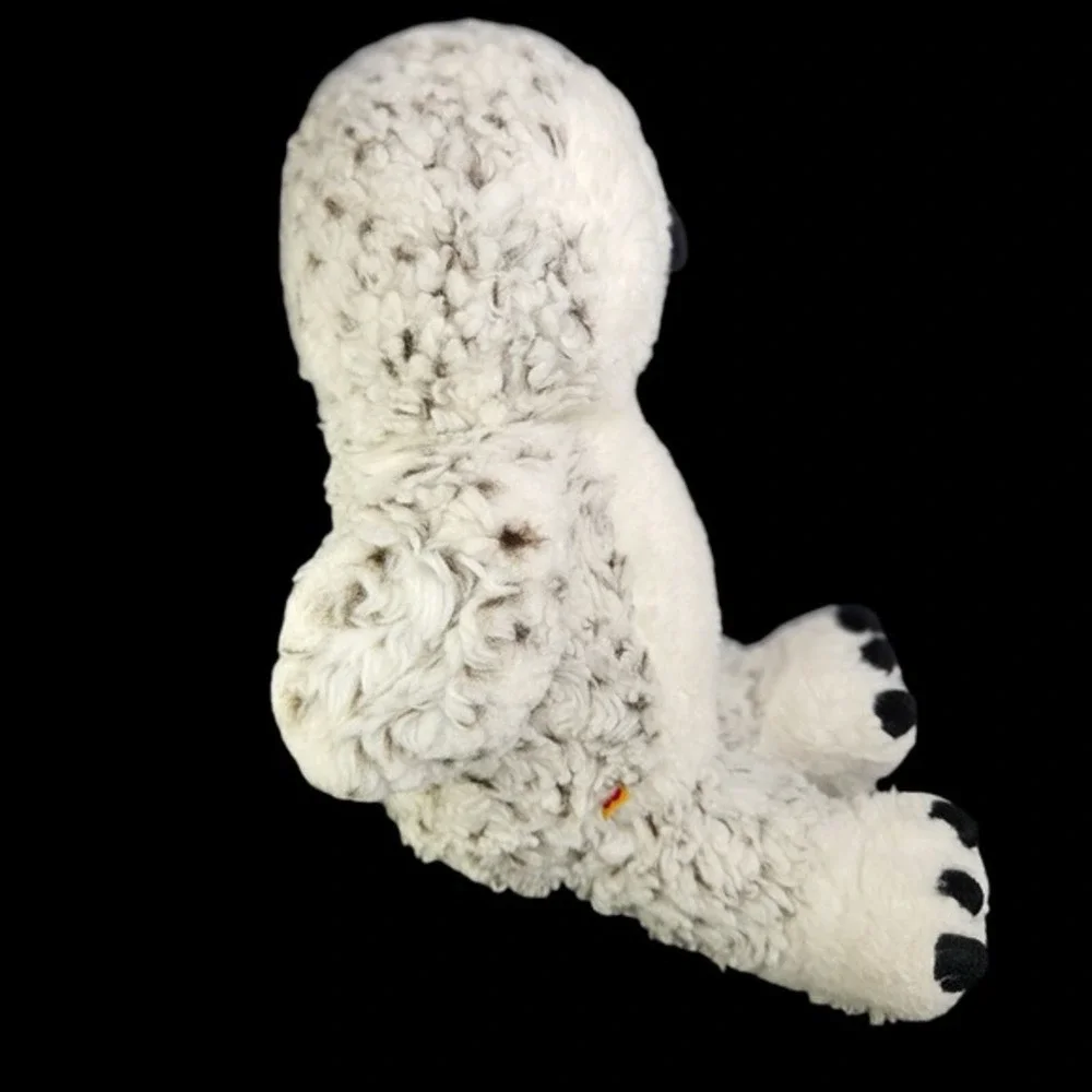 Build A Bear Stuffed Snowy Owl‎ Plush Animal Head Swivels White Spotted BABW